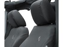 Jeep Wrangler Seat Covers For Jeep 2013-2018 Wrangler JK 4 Door Front Premium Vinyl Fabric Black Diamond Bestop