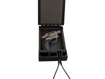 Portable Safe For Compact Pistols Universal Black Includes Security Cable Tuffy Security Products