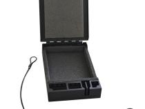 Portable Safe For Compact Pistols Universal Black Includes Security Cable Tuffy Security Products