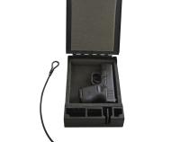 Portable Safe For Compact Pistols Universal Black Includes Security Cable Tuffy Security Products