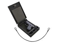 Portable Safe For Compact Pistols Universal Black Includes Security Cable Tuffy Security Products