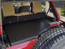 Deluxe Cargo Enclosure - 18-23 Wrangler JL {21-23 Exc. 4XE} w/o OEM Subwoofer Rear Seats Must Be Removed on 2-Door Models Black Tuffy Security Products