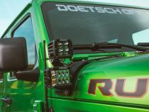 18-Pres Jeep Wrangler JL Cowl Mount Short Standoff Kit RIGID Industries