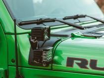 18-Pres Jeep Wrangler JL Cowl Mount Tall Standoff Kit RIGID Industries