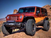 07-18 Wrangler JK RockGuard Epic Front Bumper Offset Drum Winch TeraFlex