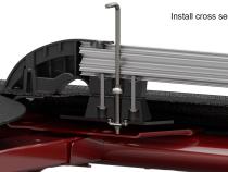 07-18 Wrangler JK 4 Door Nebo Roof Rack Main Rail Kit Black TeraFlex