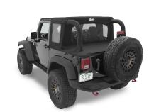 Jeep Wrangler Halftop Soft Tops For Jeep 2007-2018 Wrangler JK 2 Door Black Diamond Bestop