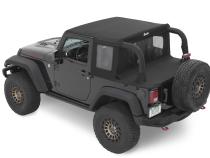 Jeep Wrangler Halftop Soft Tops For Jeep 2007-2018 Wrangler JK 2 Door Black Diamond Bestop