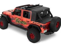 Jeep Wrangler Halftop Soft Tops For Jeep 2018-2023 Wrangler JL 4 Door Black Diamond Bestop