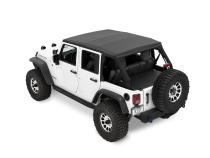 The Ascent Soft Tops For Jeep 2007-2018 Wrangler JK 4 Door Black Diamond Bestop
