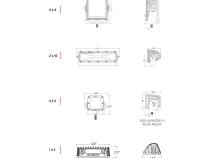 2x2 115 Degree DC Power Scene Light White Housing RIGID Industries