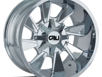 Cast Aluminum Wheels Distorted 9106 CH 20x12 Chrome 6 On 135/6 On139.7 Bolt Pattern -44 Offset Cali Offroad Wheels