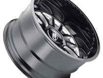 Cast Aluminum Wheels Summit 9110 GB-M 20x12 Milled Spokes Gloss Black 5 On 139.7 Bolt Pattern -51 Offset Cali Offroad Wheels