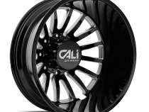 Cast Aluminum Dually Wheels Summit Dually 9110D GB 22x8.25 Milled Spokes Gloss Black 8 On 210 Bolt Pattern -232 Offset Cali Offroad Wheels