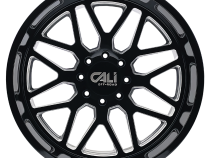 Cast Aluminum Wheels Invader 9115 GB-M 20x12 Milled Gloss Black 6 On 135 Bolt Pattern -51 Offset Cali Offroad Wheels