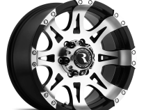 Aluminum Wheels 16x8 Raptor 982 Machined Face Black 0 Offset 6 on 139.7 Bolt Pattern 108 Bore Raceline