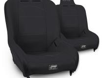 Premier High Back Suspension Seats Kit for 03-06 Jeep Wrangler TJ Pair Black PRP Seats