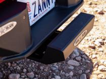 Receiver Hitch Step Slider Black Steel Powdercoat Rock Slide Engineering