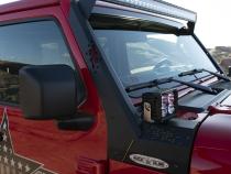 Wrangler/Gladiator Lower Cowl LED Light Pod Brackets and Upper Bar Brackets Rock Slide Engineering
