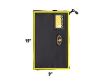 Sand Flat Black Carbon Fiber Zippered Bag Power Tank