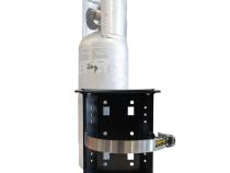 6 LB Propane Tank Bracket Satin Black Power Tank