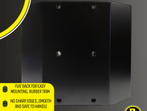 Gannett Locker 10 lb Aluminum Propane Bracket Stainless Steel Straps Black Power Tank