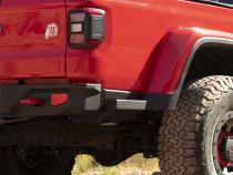 Gladiatror Rear Rock Sliders for 20-Pres Jeep Gladiator JT Steel Powdercoat Rock Slide Engineering