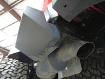 Gladiatror Rear Rock Sliders for 20-Pres Jeep Gladiator JT Steel Powdercoat Rock Slide Engineering