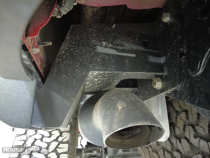 Gladiatror Rear Rock Sliders for 20-Pres Jeep Gladiator JT Steel Powdercoat Rock Slide Engineering