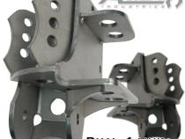 Dual 4 Link Frame Bracket Pair Artec Industries