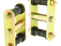 HD Leaf Spring Shackles 76-86 Jeep CJ Front Includes Urethane Bushings HD Greasable Bolts Pair RockJock 4x4