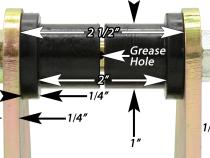 HD Leaf Spring Shackles 76-86 Jeep CJ Front Includes Urethane Bushings HD Greasable Bolts Pair RockJock 4x4