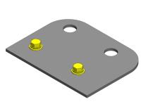 Jeep Wrangler Gas Tank Skid Plate Bracket 2007-2018 JK Clayton Off Road