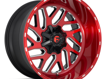 Aluminum Wheels 22X10 Triton D691 5 On 114.3/5 On 127 Candy Red/Milled 78.1 Bore -18 Offset Mesh Spoke Fuel Off Road Wheels