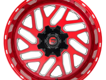 Aluminum Wheels 22X10 Triton D691 5 On 114.3/5 On 127 Candy Red/Milled 78.1 Bore -18 Offset Mesh Spoke Fuel Off Road Wheels