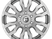 Aluminum Wheels 20X8.25 Blitz D693 8 On 165.1 Brushed Gunmetal Gray Tinted Clear 117 Bore -221 Offset Multi Spoke Fuel Off Road Wheels
