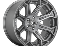 Aluminum Wheels 20X9 Siege D705 5 On 127 Brushed Gunmetal Gray Tinted Clear 71.5 Bore 1 Offset Fuel Off Road Wheels
