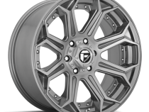 Aluminum Wheels 22X12 Siege D705 6 On 135 Brushed Gunmetal Gray Tinted Clear 87.1 Bore -44 Offset Fuel Off Road Wheels