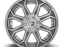 Aluminum Wheels 22X12 Siege D705 6 On 135 Brushed Gunmetal Gray Tinted Clear 87.1 Bore -44 Offset Fuel Off Road Wheels