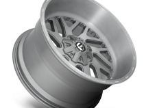 Aluminum Wheels 20X12 Triton Platinum D715 5 On 127/5 On 139.7 Brush Gunmetal Gray/Clear Tint 87.1 Bore -43 Offset Mesh Spoke Fuel Off Road Wheels