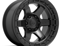 Aluminum Wheels 17X9 Block D750 5 On 127 Matte Black/Black Ring 71.5 Bore 1 Offset 6 Spoke Fuel Off Road Wheels