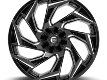 Aluminum Wheels 24X12 Reaction D753 5 On 127/5 On 139.7 Gloss Black/Milled 87.1 Bore -44 Offset Fuel Off Road Wheels