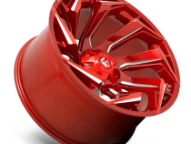 Aluminum Wheels 24X12 Reaction D754 5 On 127/5 On 139.7 Candy Red Milled 87.1 Bore -44 Offset Fuel Off Road Wheels