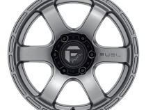 Aluminum Wheels 17X9 Rush D767 6 On 114.3 Matte Gunmetal Gray 66.06 Bore 1 Offset Fuel Off Road Wheels