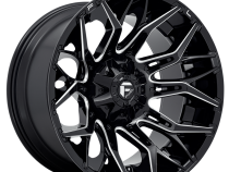 Aluminum Wheels 20X9 Twitch D769 5 On 114.3/5 On 127 Gloss Black/Milled 78 Bore 1 Offset Fuel Off Road Wheels