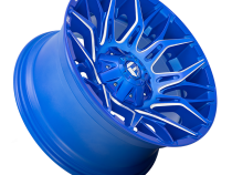 Aluminum Wheels 22X12 Twitch D770 5 On 114.3/5 On 127 Anodized Blue Milled 78 Bore -44 Offset Fuel Off Road Wheels