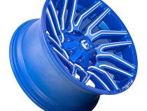 Aluminum Wheels 22X10 Typhoon D774 5 On 114.3/5 On 127 Anodized Blue Milled 78 Bore -18 Offset Fuel Off Road Wheels