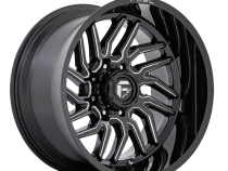 Aluminum Wheels 24X12 Hurricane D807 5 On 127 Gloss Black Milled 71.5 Bore -44 Offset Fuel Off Road Wheels