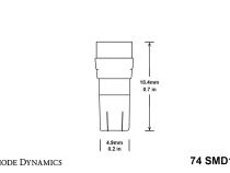 74 SMD1 LED Green Single Diode Dynamics