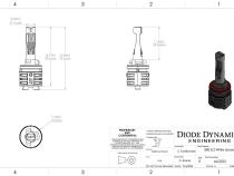 880/881 Yellow SL2 LED Bulbs Pair Diode Dynamics